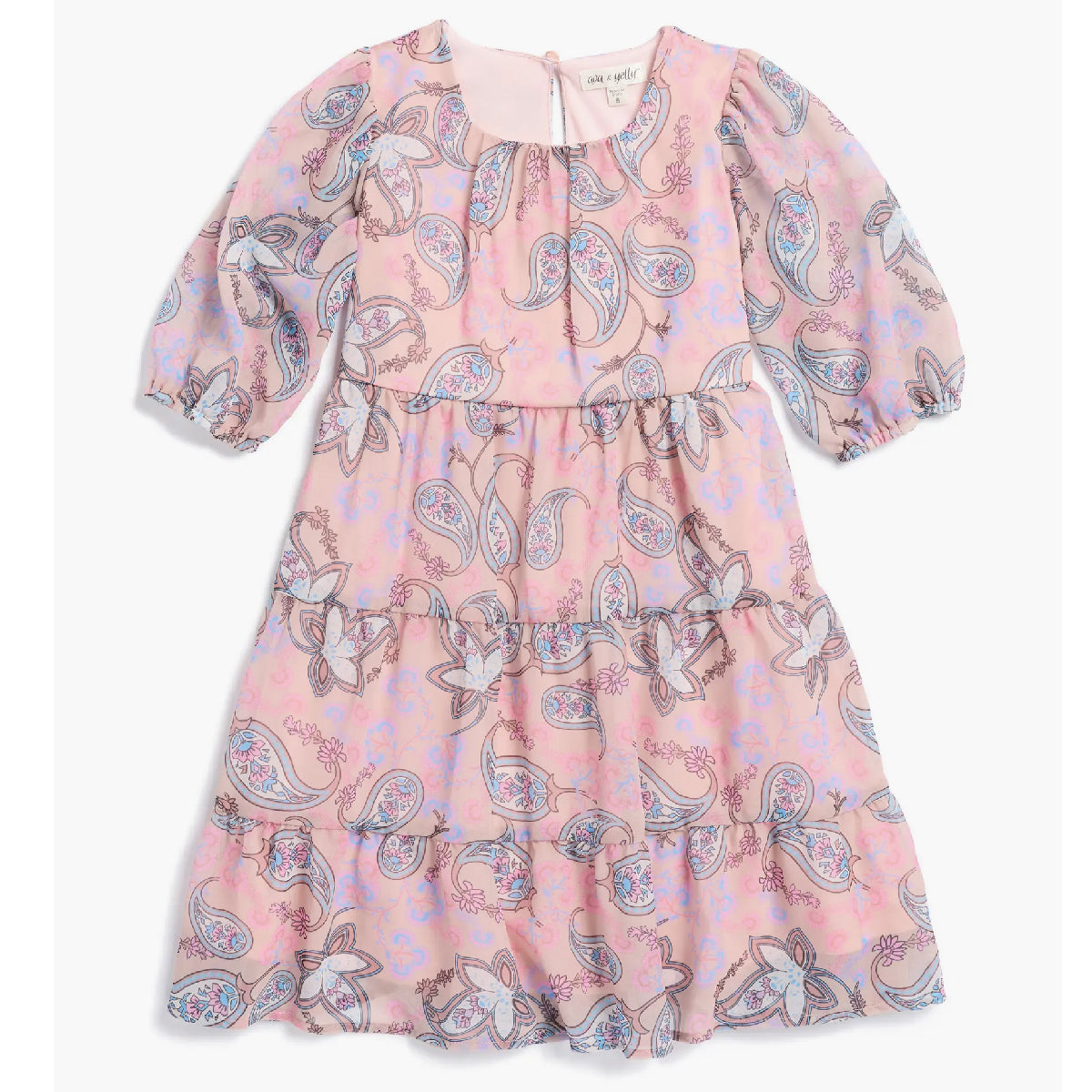 Girls Paisley Tiered Dress