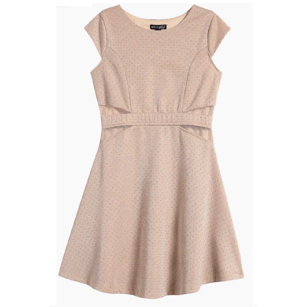 Tween Mesh Insert Skater Dress