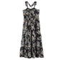 Tween Floral Ruffle Strap Maxi Dress