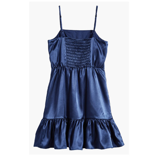 Tween Ruffle Satin Dress